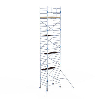 Rolsteiger Alumexx Light 135x190 10,2m werkhoogte tegen de gevel