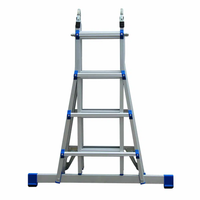 Vouwladder telescopisch 4x4 Silver