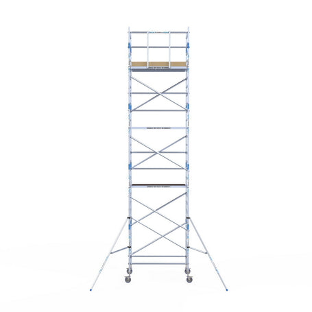 Rolsteiger Alumexx Light 135x190 9,2m werkhoogte tegen de gevel