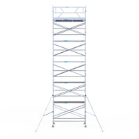 Rolsteiger Original  135x305 12,2m werkhoogte carbon vloer tegen de gevel