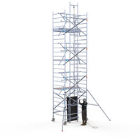 Zonnepanelen steiger 135x250 8,2m werkhoogte incl. Safeguard dakrandbeveiliging