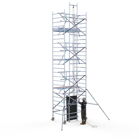 Zonnepanelen steiger 135x250 8,2m werkhoogte incl. Safeguard dakrandbeveiliging