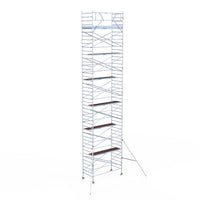 Rolsteiger Original  135x305 14,2m werkhoogte carbon vloer tegen de gevel