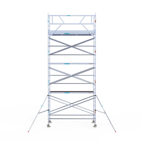 Rolsteiger Original  135x305 8,2m werkhoogte carbon vloer tegen de gevel