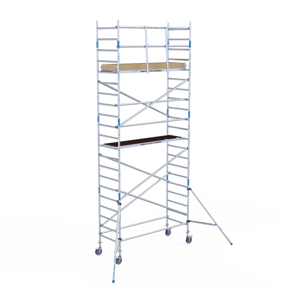 Rolsteiger Alumexx Light 90x250 7,2m werkhoogte tegen de gevel