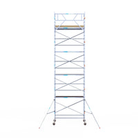 Steigeraanhanger afsluitbaar 250 + Rolsteiger Basic 135x250 10,2m werkhoogte carbon vloer