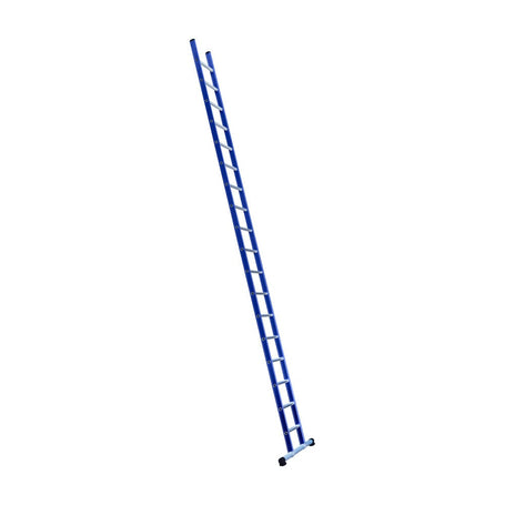 Eurostairs Ladder enkel recht 1x18 sporten BLAUW