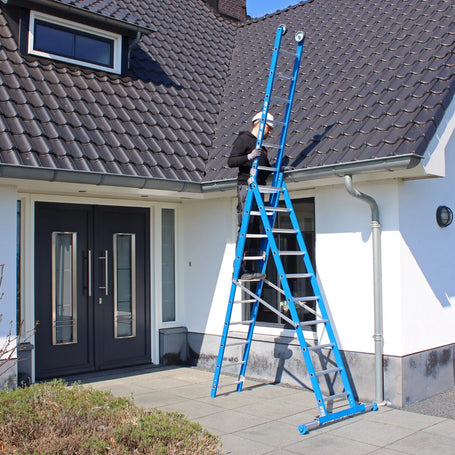 ASC XD Premium Ladder 3x12 recht met stabiliteitsbalk