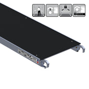 Platform zonder luik 250 cm carbondeck (lichtgewicht)
