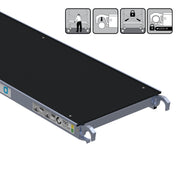Platform zonder luik 190 cm carbondeck (lichtgewicht)