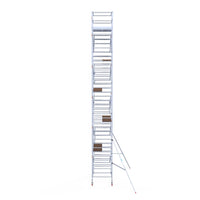 Steigeraanhanger afsluitbaar 250 + Rolsteiger Standaard 135x250 12,2m werkhoogte carbon vloer