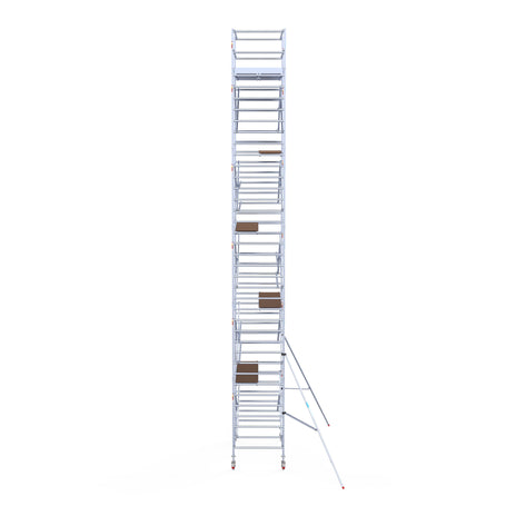 Steigeraanhanger afsluitbaar 250 + Rolsteiger Standaard 135x250 12,2m werkhoogte carbon vloer
