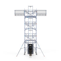 Zonnepanelen steiger 135x305 8,2m werkhoogte incl. Safeguard dakrandbeveiliging