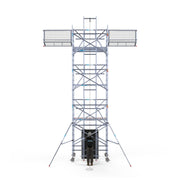 Zonnepanelen steiger 135x305 8,2m werkhoogte incl. Safeguard dakrandbeveiliging