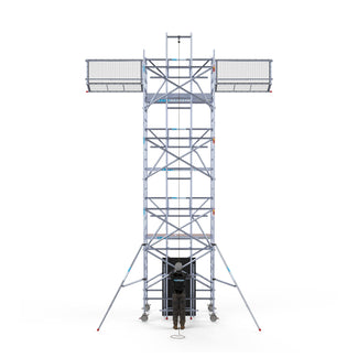 Zonnepanelen steiger 135x305 8,2m werkhoogte incl. Safeguard dakrandbeveiliging