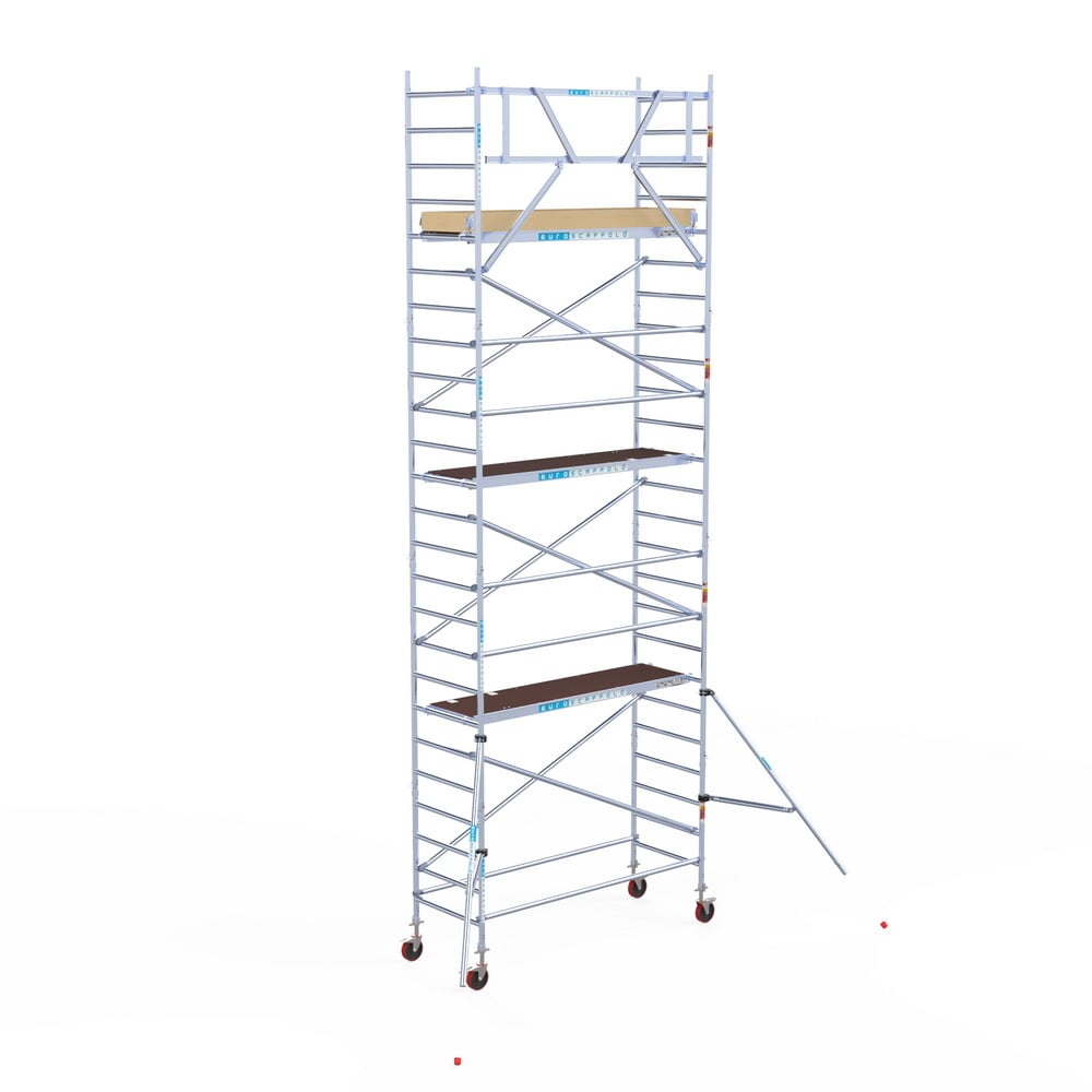 Rolsteiger Basic 90x250 8,2m werkhoogte carbon vloer tegen de gevel