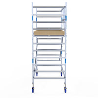 Rolsteiger Alumexx Light 135x250 4,2m werkhoogte tegen de gevel