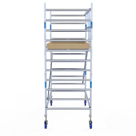 Rolsteiger Alumexx Light 135x250 4,2m werkhoogte tegen de gevel