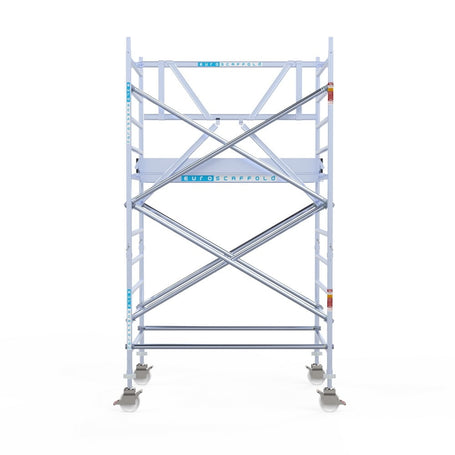 Rolsteiger Professional 135x190 4,2m werkhoogte carbon vloer tegen de gevel