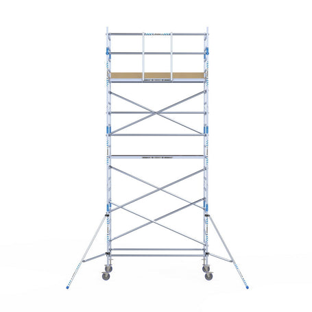 Rolsteiger Alumexx Light 90x250 7,2m werkhoogte tegen de gevel