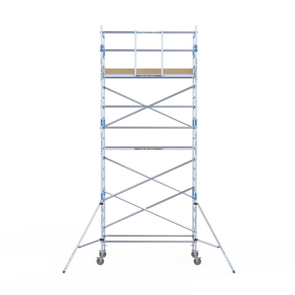 Rolsteiger Alumexx Light 90x250 7,2m werkhoogte tegen de gevel
