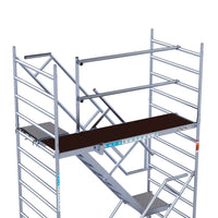 Trappentoren 135x250x12,2m werkhoogte met trappentoren aanhanger