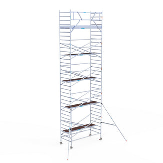 Rolsteiger Original  135x305 11,2m werkhoogte carbon vloer tegen de gevel