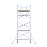 Steigeraanhanger afsluitbaar 250 + Rolsteiger Basic 135x250 8,2m werkhoogte