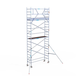 Rolsteiger Original  75x250 7,2m werkhoogte carbon vloer tegen de gevel
