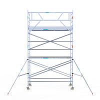 Rolsteiger Original  135x305 6,2m werkhoogte carbon vloer tegen de gevel