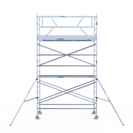 Rolsteiger Original  135x305 6,2m werkhoogte carbon vloer tegen de gevel