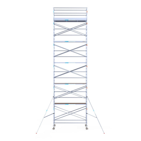 Steigeraanhanger afsluitbaar 305 + Rolsteiger Standaard 135x305 12,2m werkhoogte