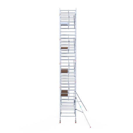 Steigeraanhanger afsluitbaar 250 + Rolsteiger Standaard 135x250 10,2m werkhoogte enkele voorloopleuning