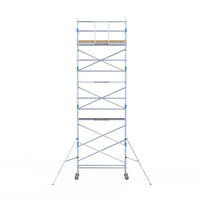 Rolsteiger Alumexx Light 75x250 9,2m werkhoogte tegen de gevel
