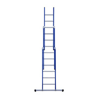 Eurostairs Reform ladder driedubbel recht 3x6 sporten BLAUW