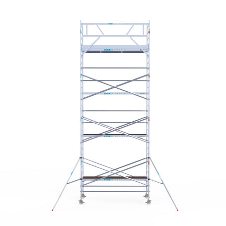 Rolsteiger Original  135x305 9,2m werkhoogte carbon vloer tegen de gevel