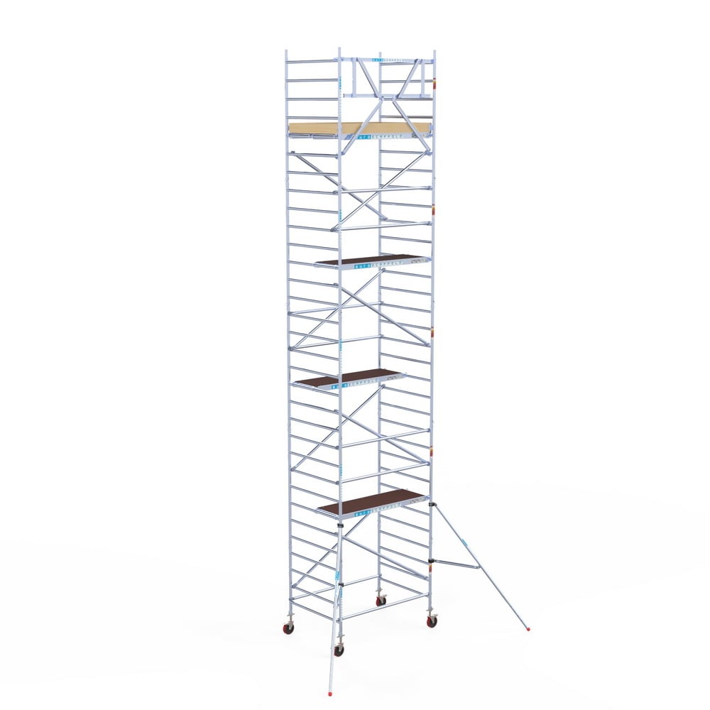 Rolsteiger Basic 135x190 10,2m werkhoogte carbon vloer tegen de gevel