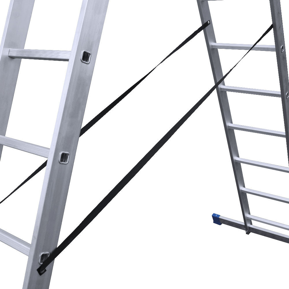 Alumexx driedelige Reformladder 3x8 sporten
