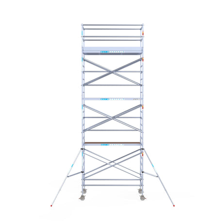 Steigeraanhanger afsluitbaar 250 + Rolsteiger Standaard 135x250 8,2m werkhoogte carbon vloer
