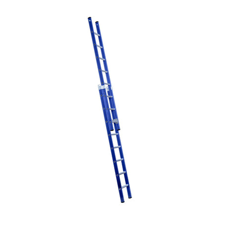 Eurostairs Reform ladder dubbel recht 2x8 sporten BLAUW
