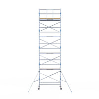 Rolsteiger Alumexx Light 135x250 10,2m werkhoogte tegen de gevel