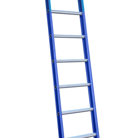 Eurostairs Ladder enkel recht 1x8 sporten BLAUW
