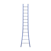 Eurostairs Ladder enkel uitgebogen 1x12 sporten BLAUW