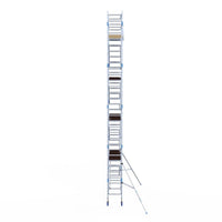 Rolsteiger Alumexx Light 75x250 10,2m werkhoogte tegen de gevel