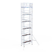 Rolsteiger Original  135x305 13,2m werkhoogte carbon vloer tegen de gevel