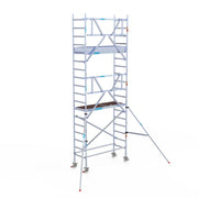 Rolsteiger Professional 75x190 6,2m werkhoogte carbon vloer tegen de gevel