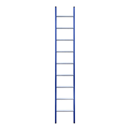 Eurostairs Ladder enkel recht 1x9 sporten BLAUW