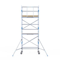 Rolsteiger Alumexx Light 90x190 6,2m werkhoogte tegen de gevel