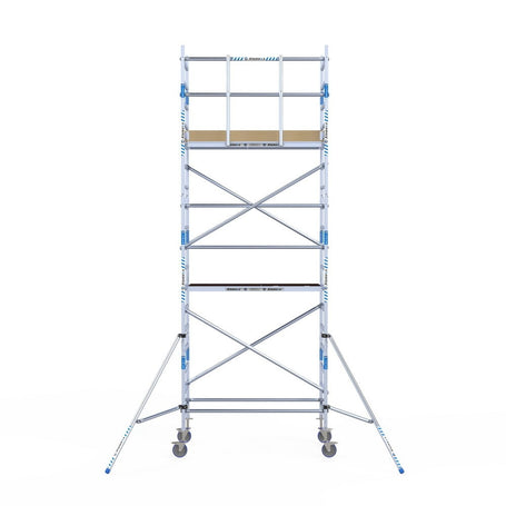Rolsteiger Alumexx Light 90x190 6,2m werkhoogte tegen de gevel