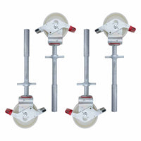 Rolsteiger Professional 75x250 10,2m werkhoogte carbon vloer tegen de gevel